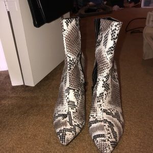 Snakeskin boots